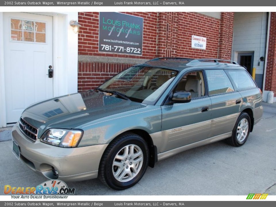 2002 Subaru Outback Wagon Wintergreen Metallic / Beige Photo #9