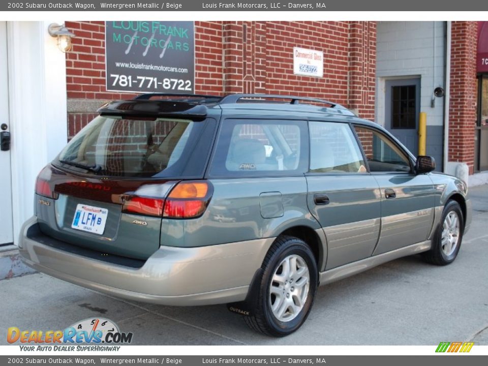 2002 Subaru Outback Wagon Wintergreen Metallic / Beige Photo #12