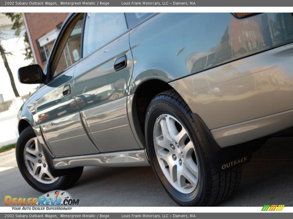 2002 Subaru Outback Wagon Wintergreen Metallic / Beige Photo #14