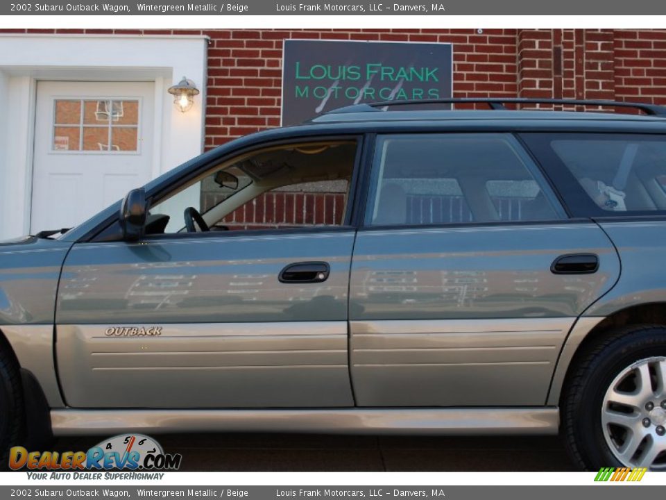 2002 Subaru Outback Wagon Wintergreen Metallic / Beige Photo #19