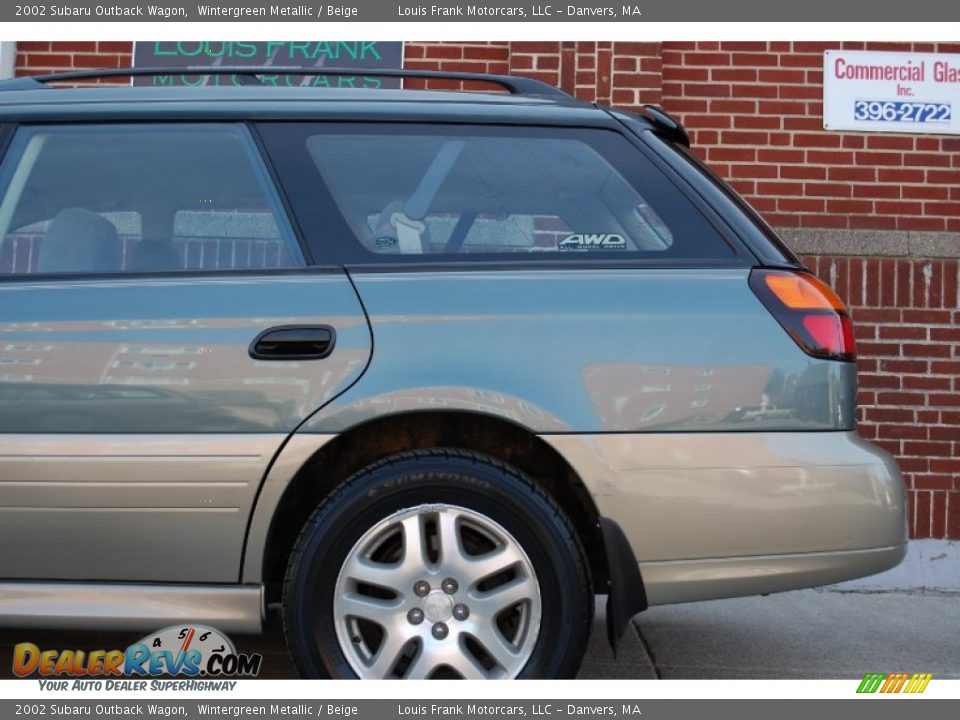 2002 Subaru Outback Wagon Wintergreen Metallic / Beige Photo #21