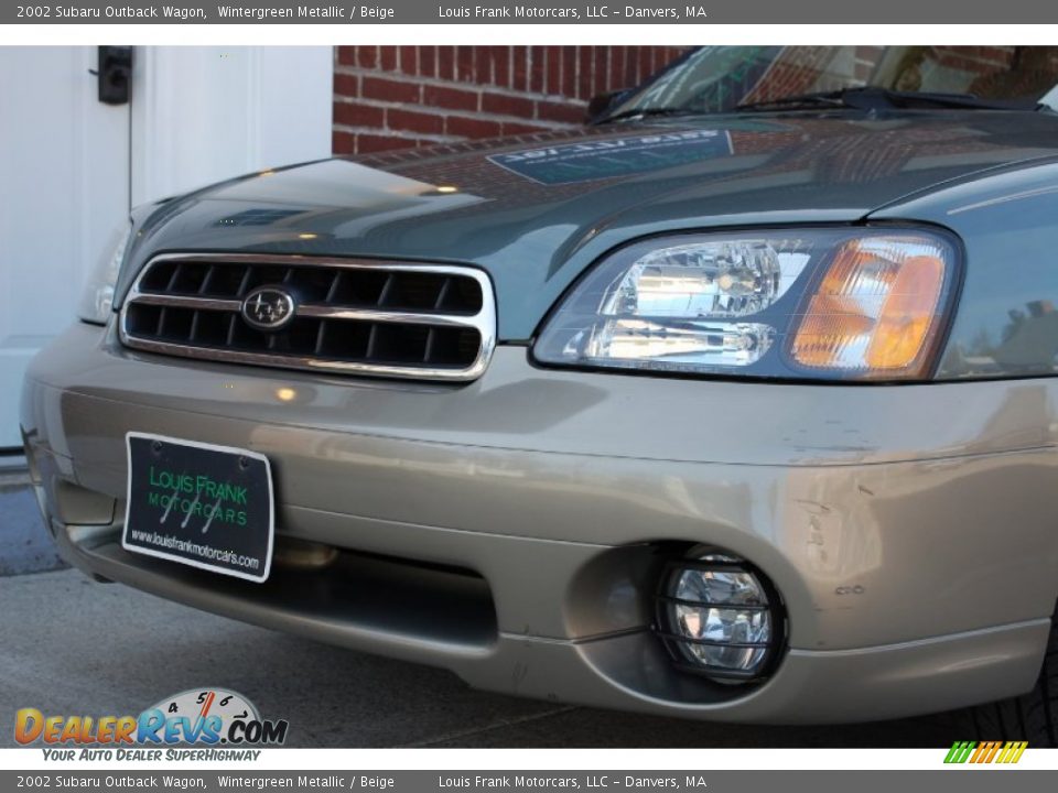 2002 Subaru Outback Wagon Wintergreen Metallic / Beige Photo #23