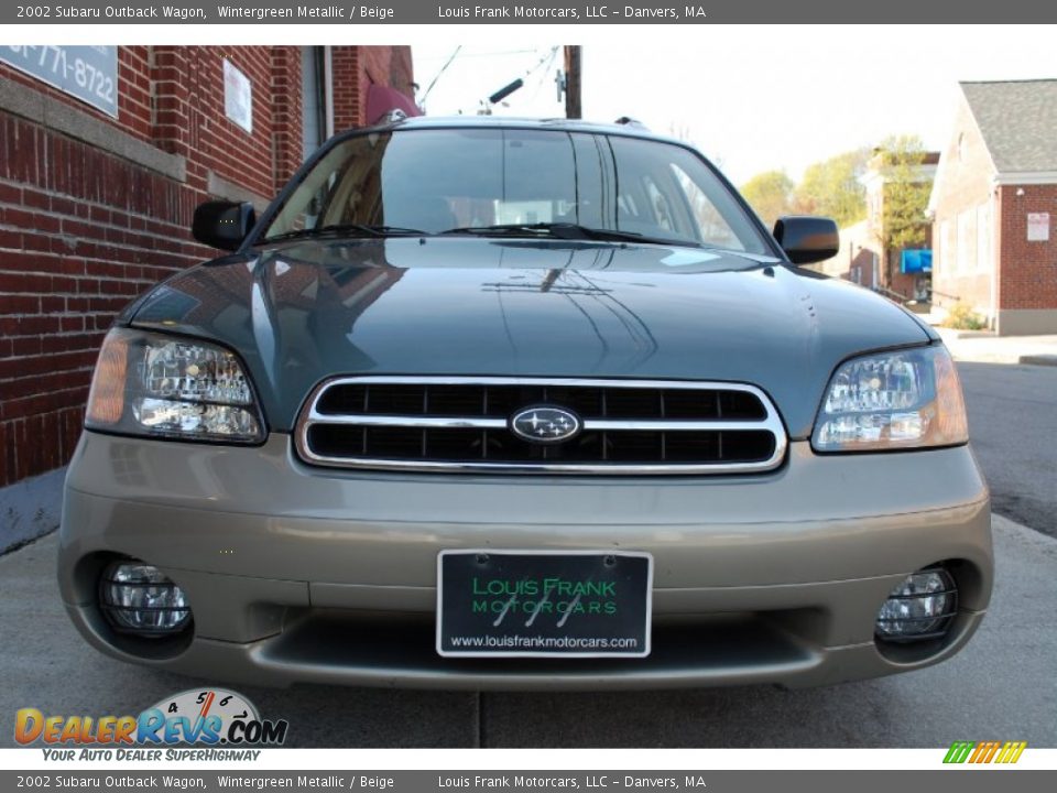 2002 Subaru Outback Wagon Wintergreen Metallic / Beige Photo #24