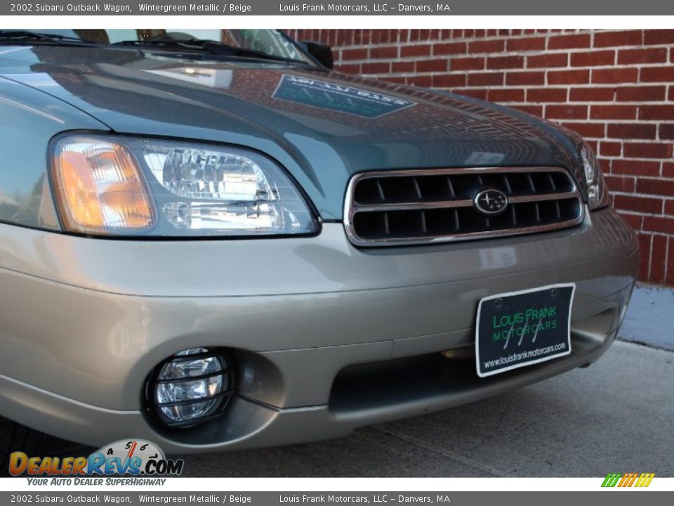 2002 Subaru Outback Wagon Wintergreen Metallic / Beige Photo #25