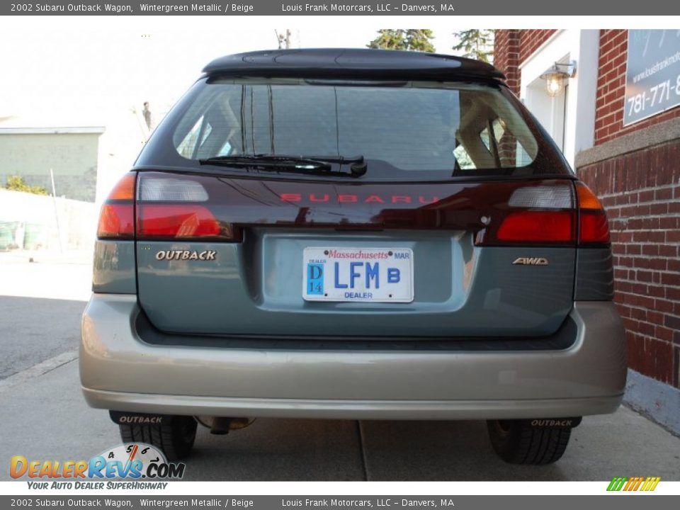 2002 Subaru Outback Wagon Wintergreen Metallic / Beige Photo #27