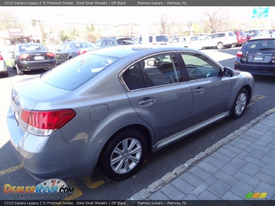 2010 Subaru Legacy 2.5i Premium Sedan Steel Silver Metallic / Off Black Photo #8