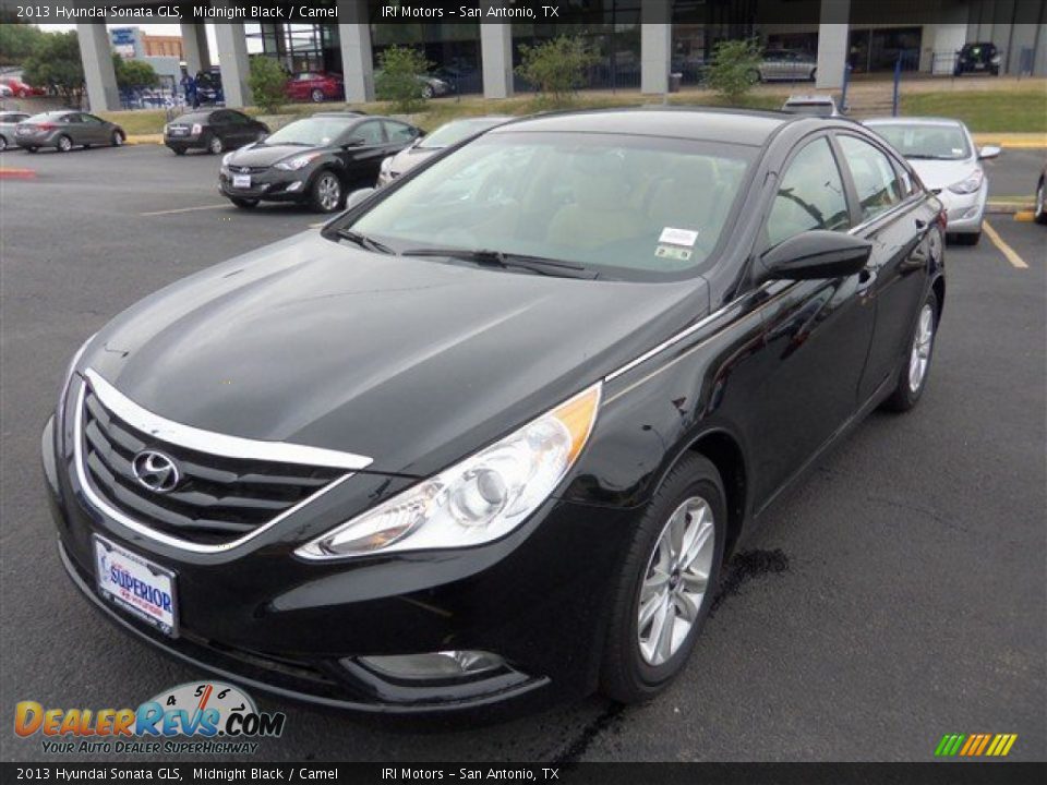 2013 Hyundai Sonata GLS Midnight Black / Camel Photo #2