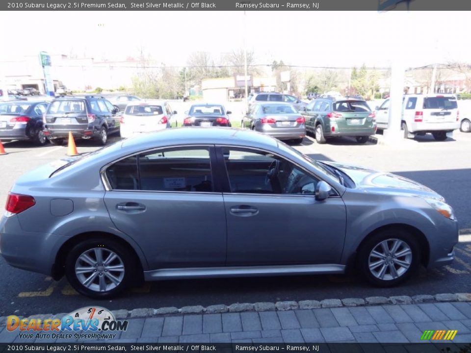 2010 Subaru Legacy 2.5i Premium Sedan Steel Silver Metallic / Off Black Photo #9