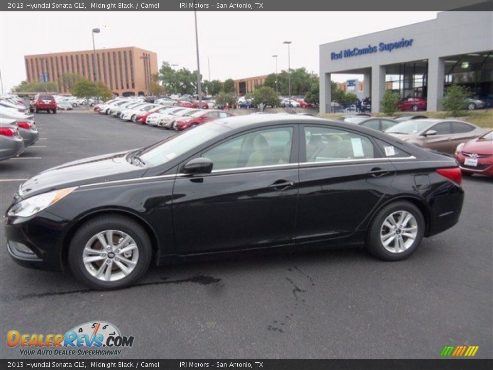 2013 Hyundai Sonata GLS Midnight Black / Camel Photo #4