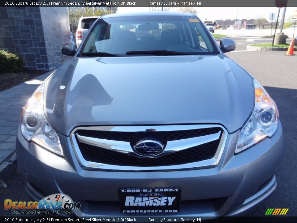 2010 Subaru Legacy 2.5i Premium Sedan Steel Silver Metallic / Off Black Photo #12