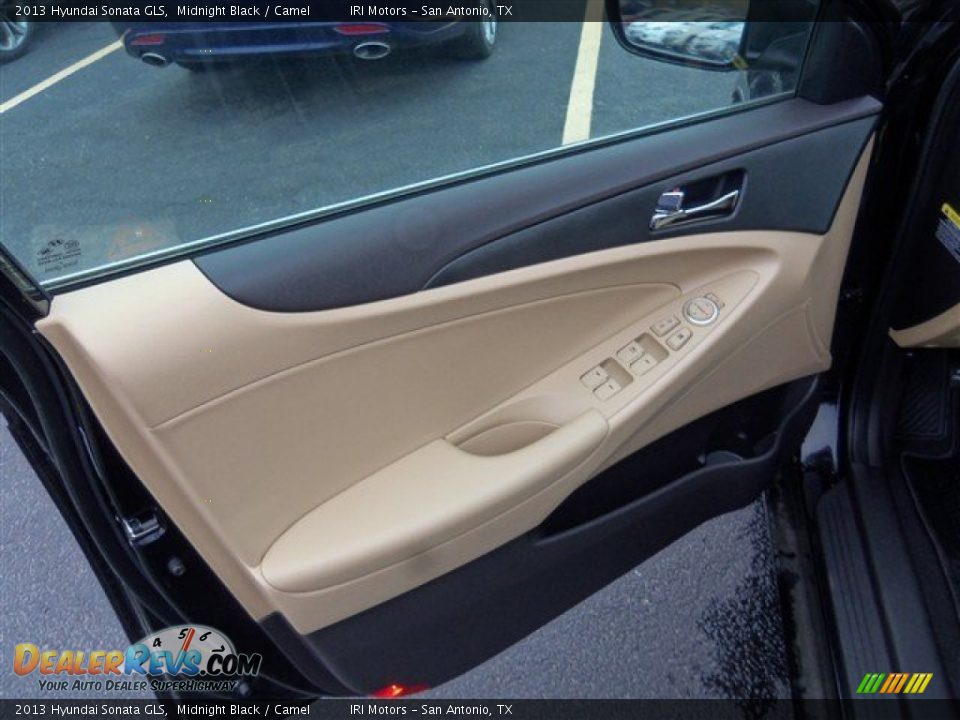2013 Hyundai Sonata GLS Midnight Black / Camel Photo #7
