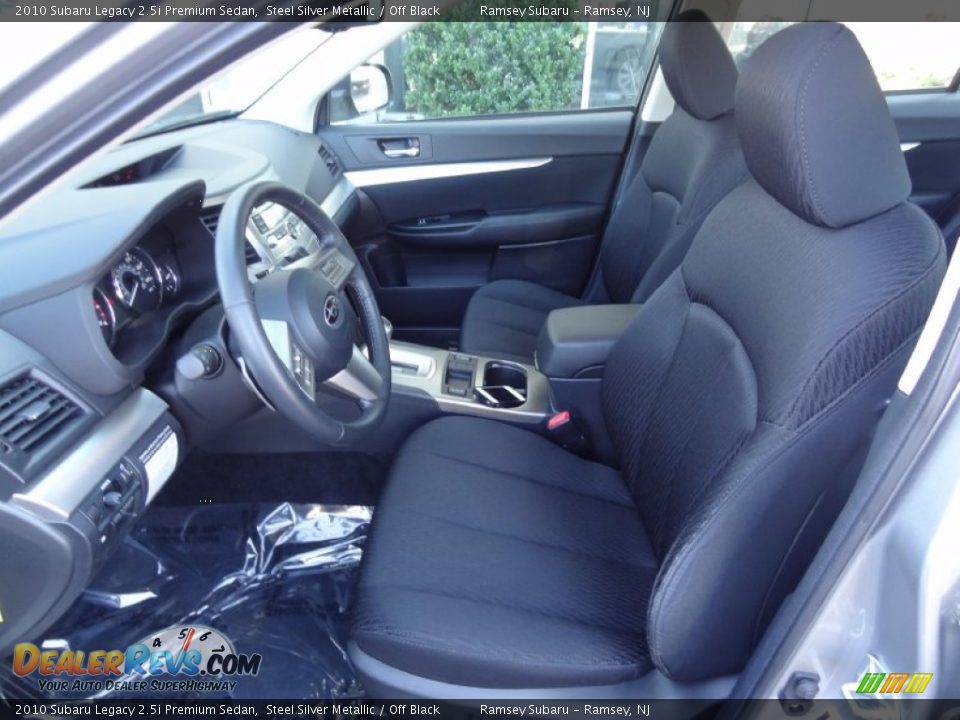 2010 Subaru Legacy 2.5i Premium Sedan Steel Silver Metallic / Off Black Photo #13