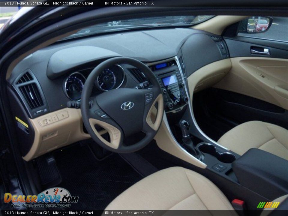 2013 Hyundai Sonata GLS Midnight Black / Camel Photo #8