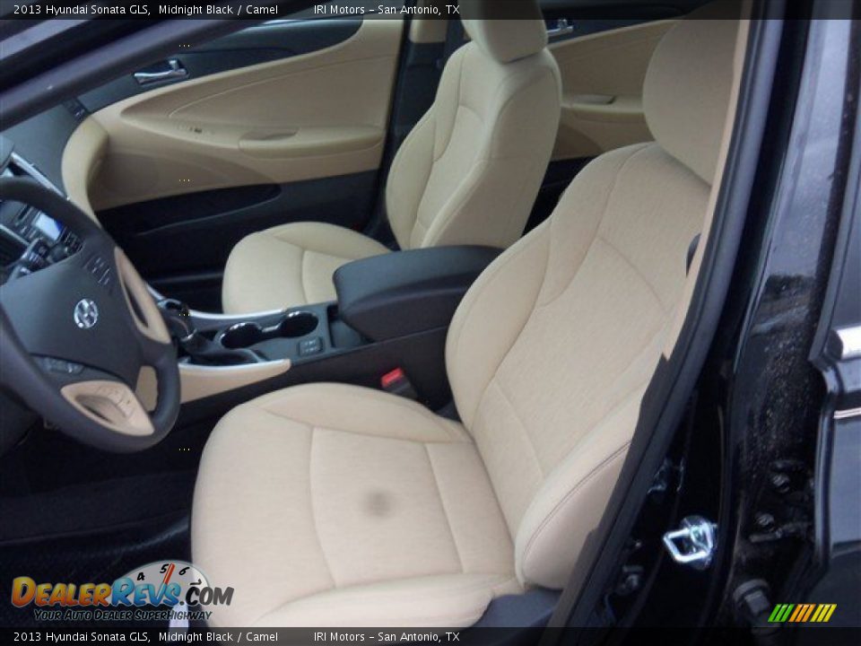 2013 Hyundai Sonata GLS Midnight Black / Camel Photo #9