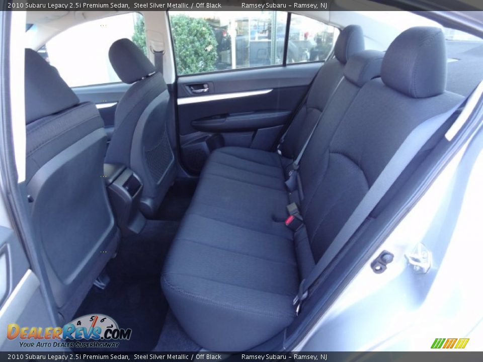 2010 Subaru Legacy 2.5i Premium Sedan Steel Silver Metallic / Off Black Photo #16