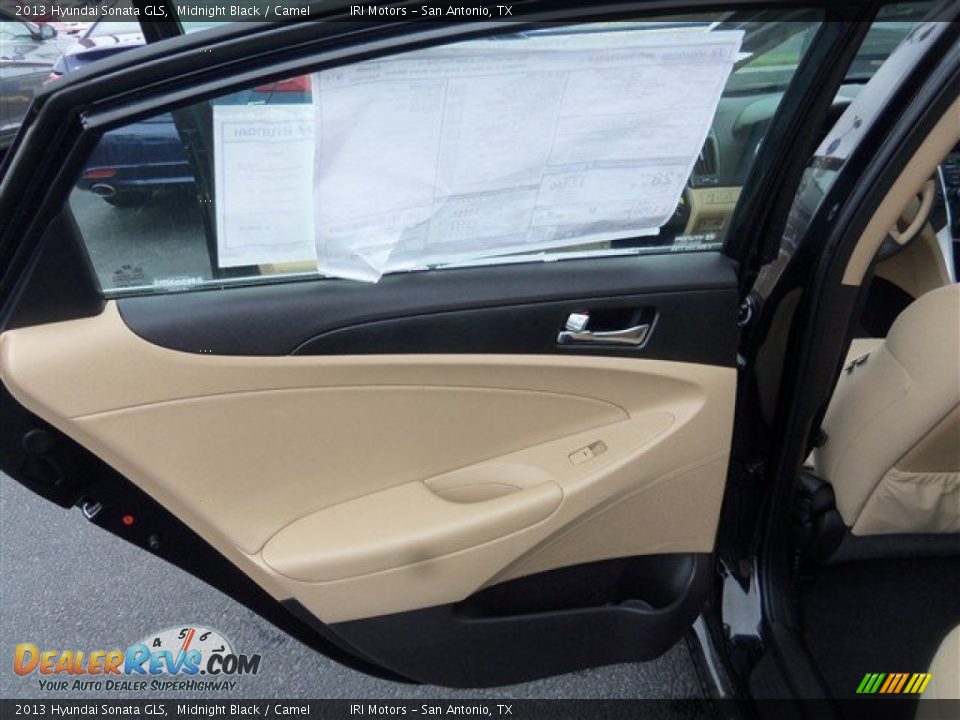 2013 Hyundai Sonata GLS Midnight Black / Camel Photo #10