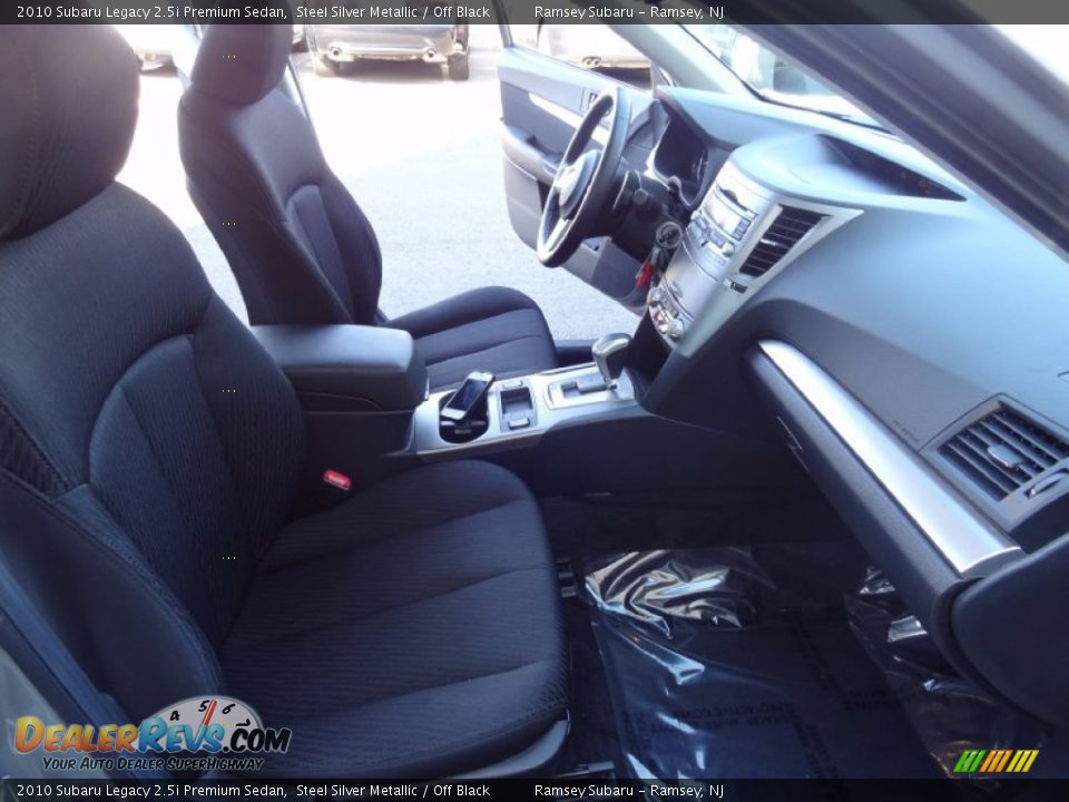 2010 Subaru Legacy 2.5i Premium Sedan Steel Silver Metallic / Off Black Photo #19