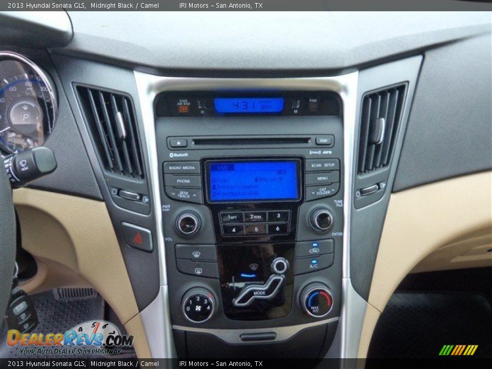2013 Hyundai Sonata GLS Midnight Black / Camel Photo #13