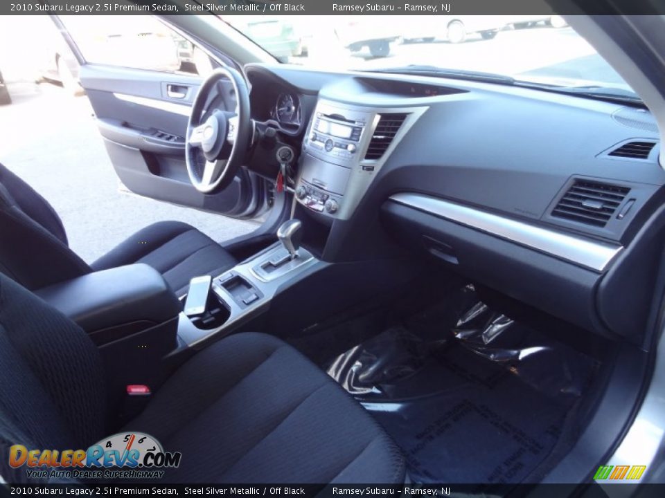 2010 Subaru Legacy 2.5i Premium Sedan Steel Silver Metallic / Off Black Photo #20