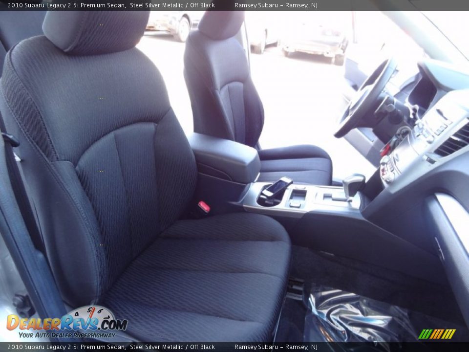 2010 Subaru Legacy 2.5i Premium Sedan Steel Silver Metallic / Off Black Photo #21
