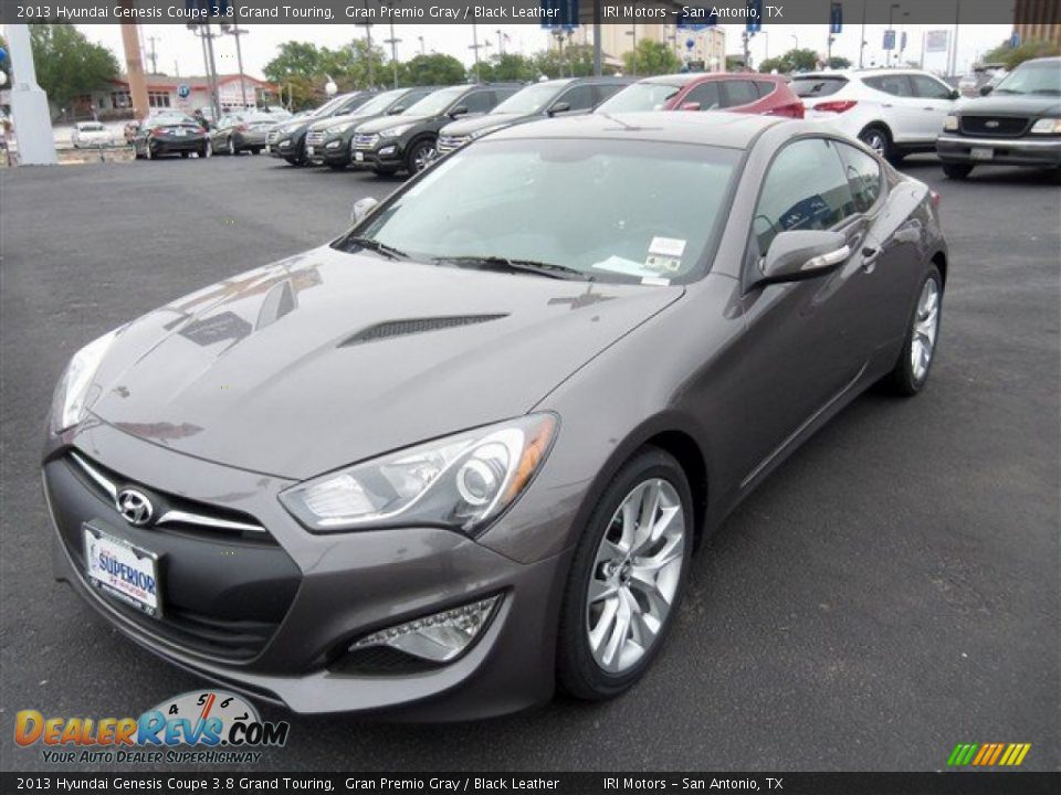 2013 Hyundai Genesis Coupe 3.8 Grand Touring Gran Premio Gray / Black Leather Photo #2