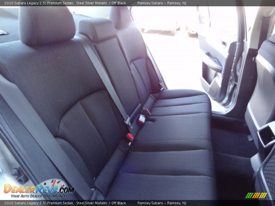 2010 Subaru Legacy 2.5i Premium Sedan Steel Silver Metallic / Off Black Photo #24
