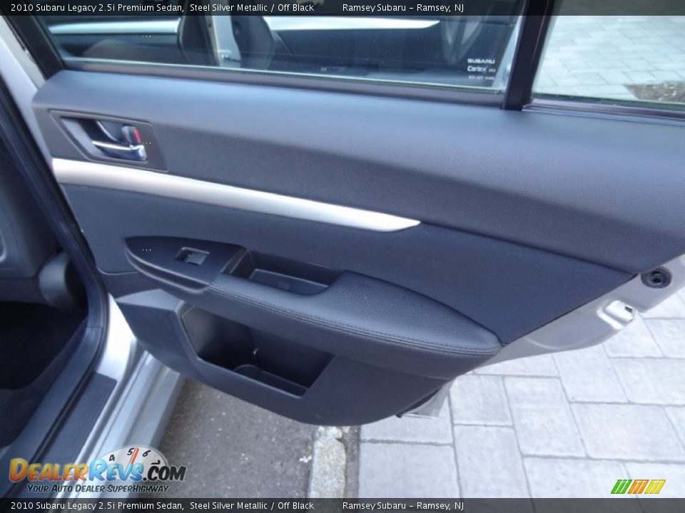 2010 Subaru Legacy 2.5i Premium Sedan Steel Silver Metallic / Off Black Photo #25