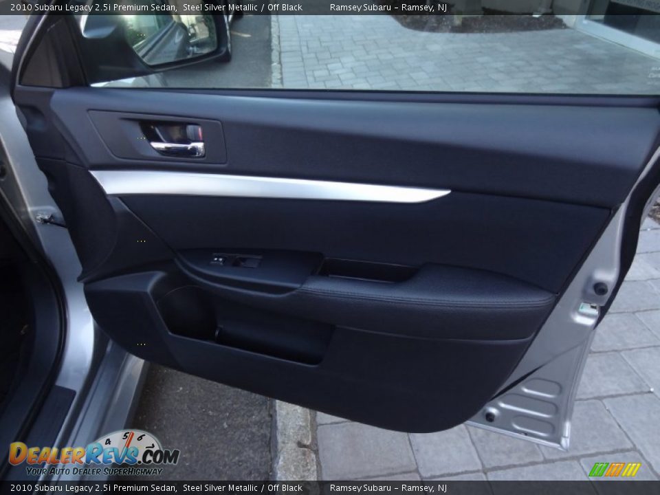 2010 Subaru Legacy 2.5i Premium Sedan Steel Silver Metallic / Off Black Photo #26