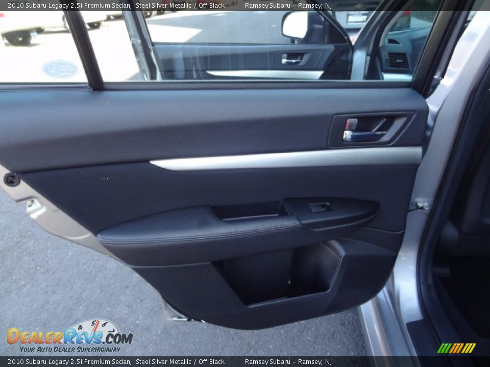 2010 Subaru Legacy 2.5i Premium Sedan Steel Silver Metallic / Off Black Photo #27