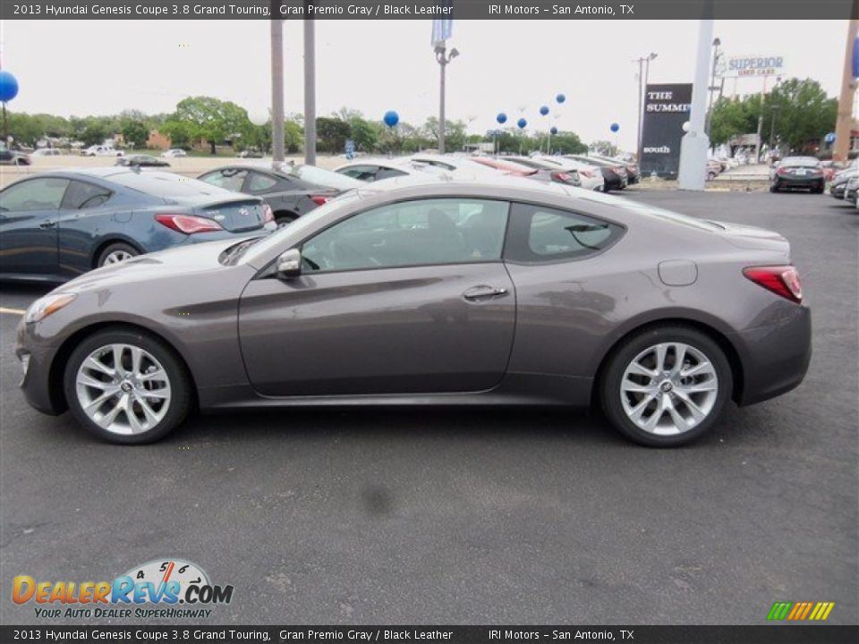 2013 Hyundai Genesis Coupe 3.8 Grand Touring Gran Premio Gray / Black Leather Photo #6