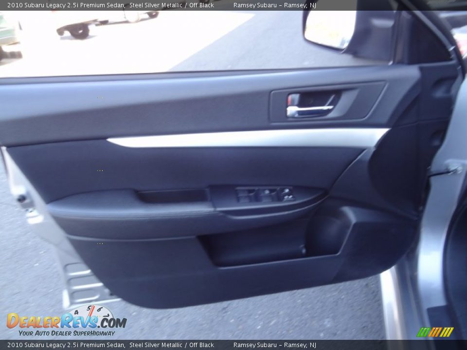2010 Subaru Legacy 2.5i Premium Sedan Steel Silver Metallic / Off Black Photo #28