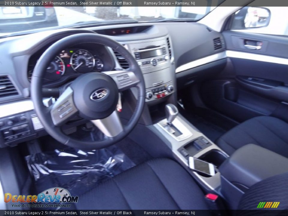 2010 Subaru Legacy 2.5i Premium Sedan Steel Silver Metallic / Off Black Photo #29