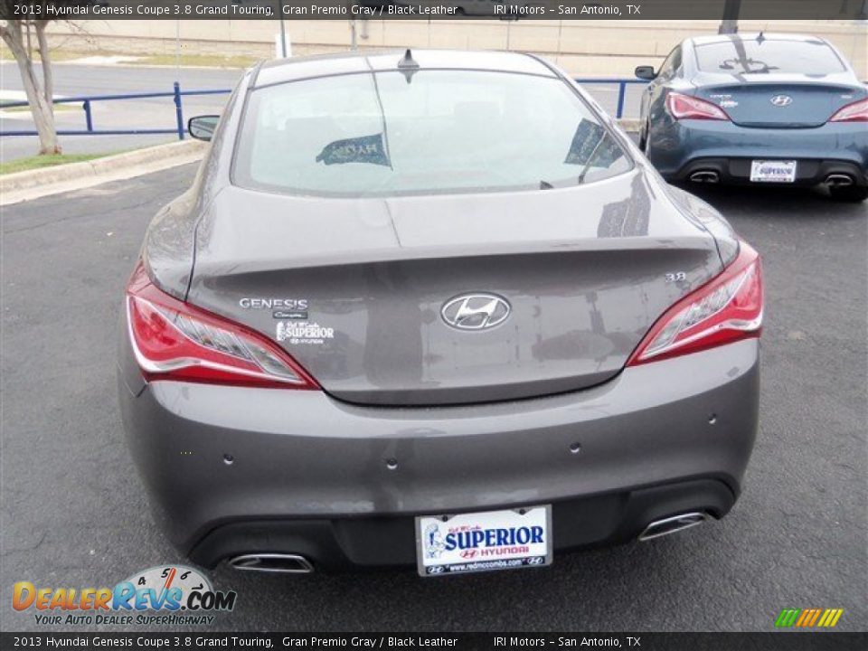 2013 Hyundai Genesis Coupe 3.8 Grand Touring Gran Premio Gray / Black Leather Photo #8