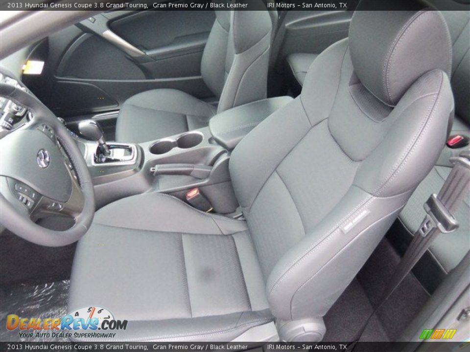 2013 Hyundai Genesis Coupe 3.8 Grand Touring Gran Premio Gray / Black Leather Photo #11
