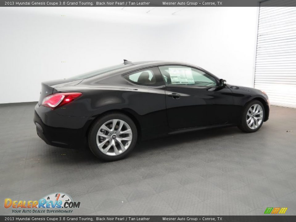 2013 Hyundai Genesis Coupe 3.8 Grand Touring Black Noir Pearl / Tan Leather Photo #2