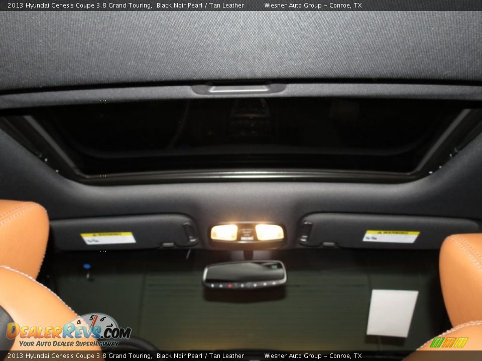 2013 Hyundai Genesis Coupe 3.8 Grand Touring Black Noir Pearl / Tan Leather Photo #5