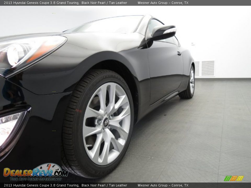 2013 Hyundai Genesis Coupe 3.8 Grand Touring Black Noir Pearl / Tan Leather Photo #6