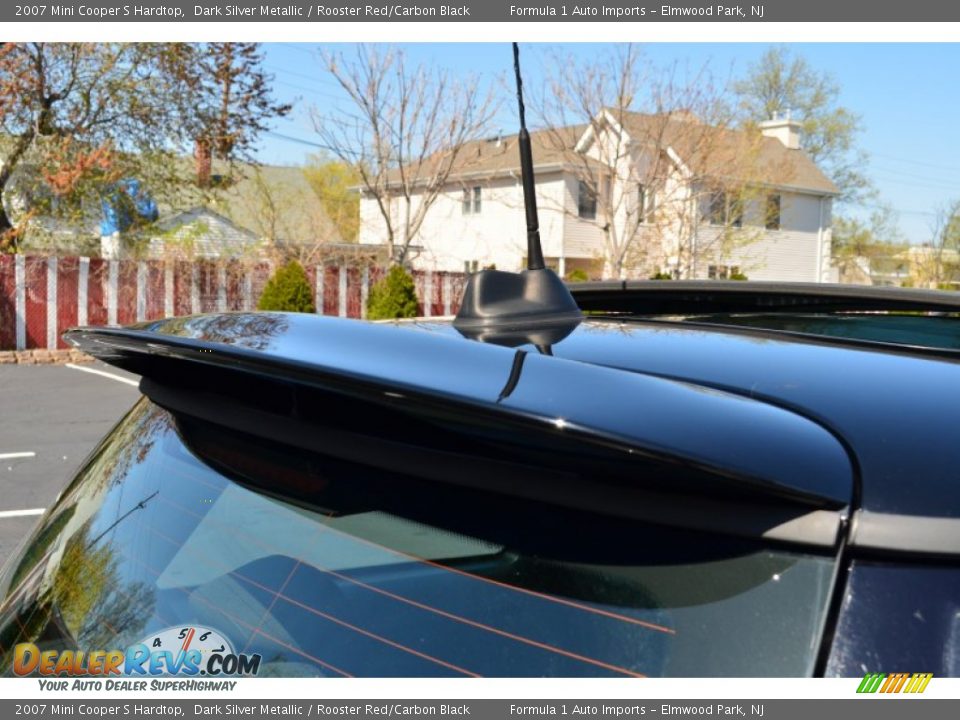 2007 Mini Cooper S Hardtop Dark Silver Metallic / Rooster Red/Carbon Black Photo #31