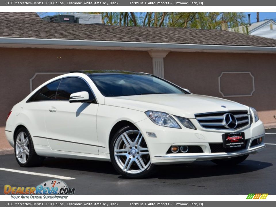 2010 Mercedes-Benz E 350 Coupe Diamond White Metallic / Black Photo #1