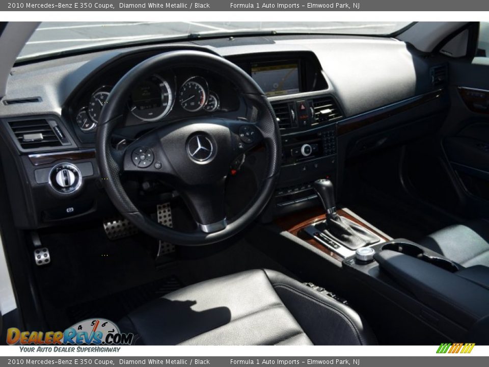 2010 Mercedes-Benz E 350 Coupe Diamond White Metallic / Black Photo #12