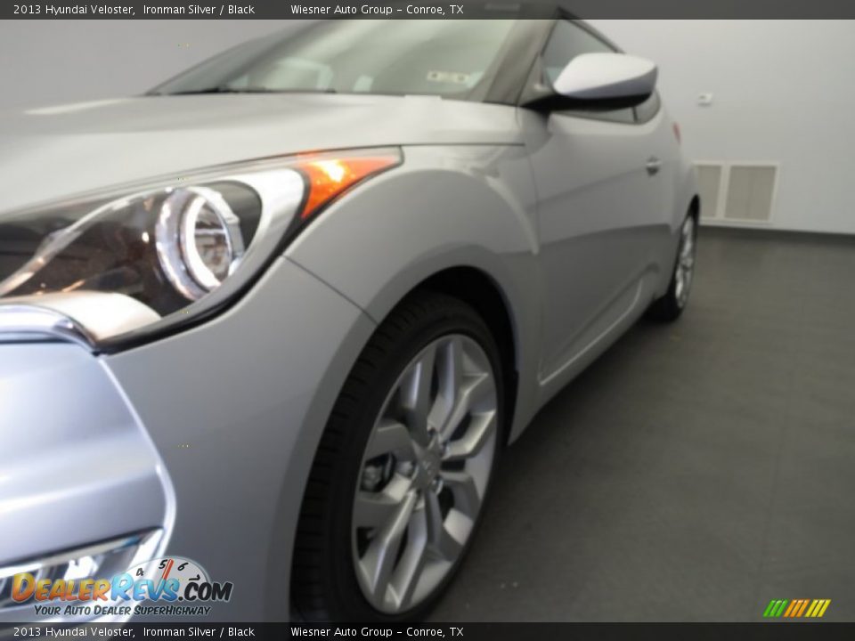 2013 Hyundai Veloster Ironman Silver / Black Photo #6