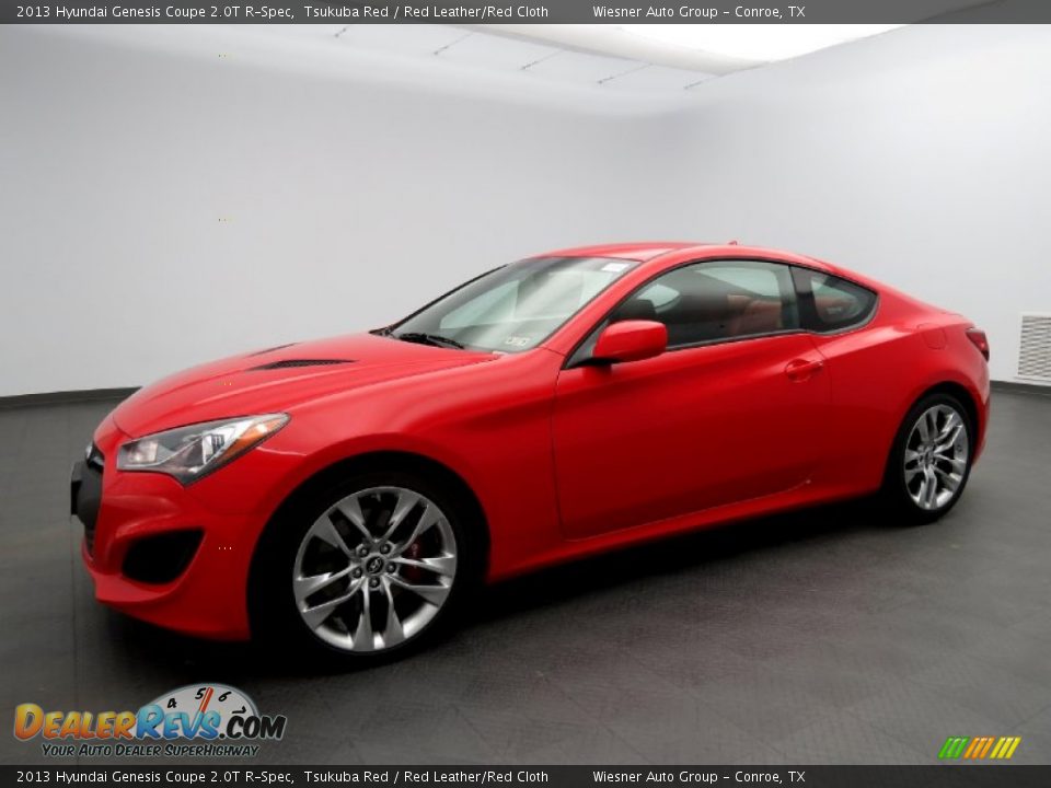 2013 Hyundai Genesis Coupe 2.0T R-Spec Tsukuba Red / Red Leather/Red Cloth Photo #1