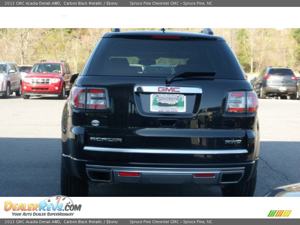 2013 GMC Acadia Denali AWD Carbon Black Metallic / Ebony Photo #5