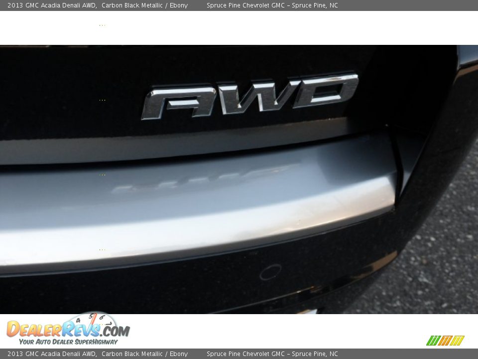 2013 GMC Acadia Denali AWD Carbon Black Metallic / Ebony Photo #7