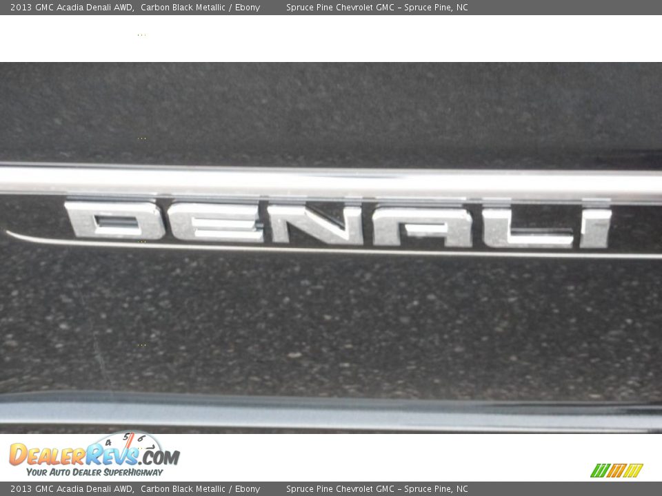 2013 GMC Acadia Denali AWD Carbon Black Metallic / Ebony Photo #13