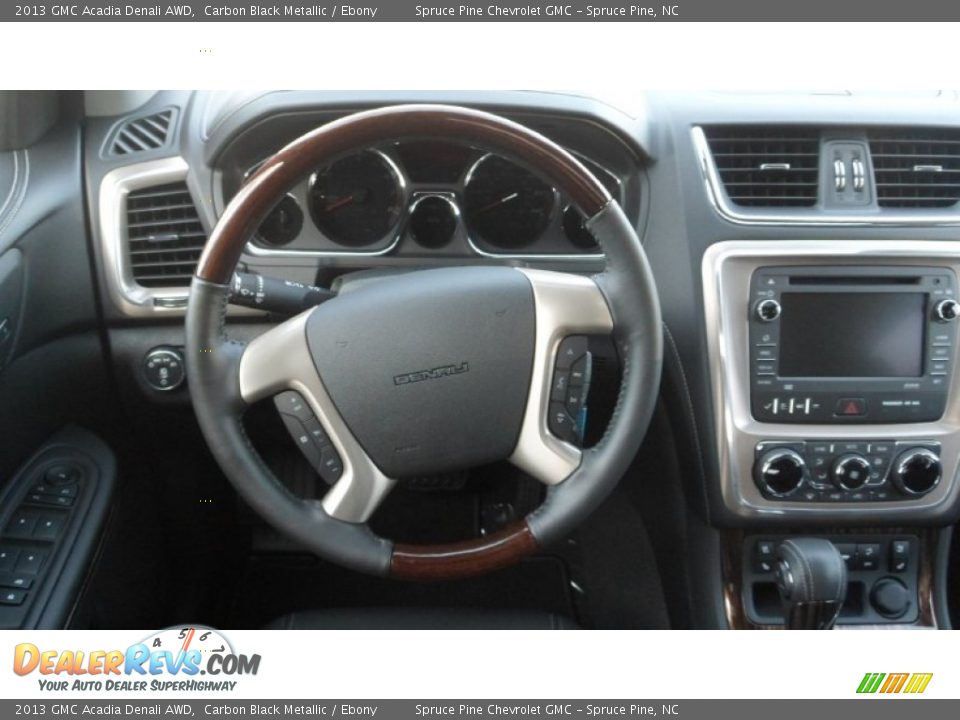 2013 GMC Acadia Denali AWD Carbon Black Metallic / Ebony Photo #26