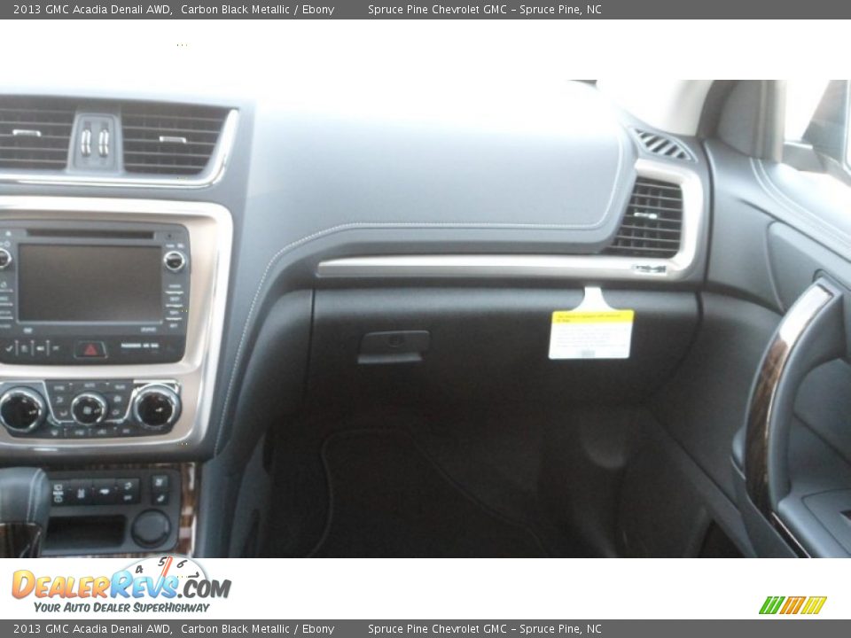 2013 GMC Acadia Denali AWD Carbon Black Metallic / Ebony Photo #27