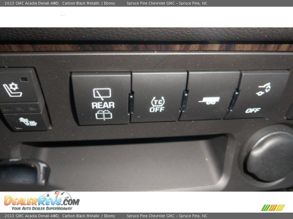2013 GMC Acadia Denali AWD Carbon Black Metallic / Ebony Photo #35