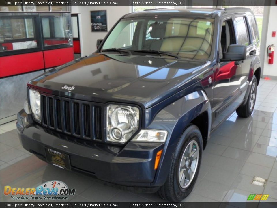2008 Jeep Liberty Sport 4x4 Modern Blue Pearl / Pastel Slate Gray Photo #1