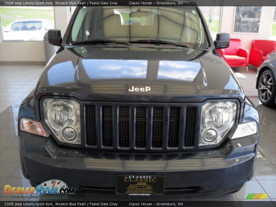 2008 Jeep Liberty Sport 4x4 Modern Blue Pearl / Pastel Slate Gray Photo #2